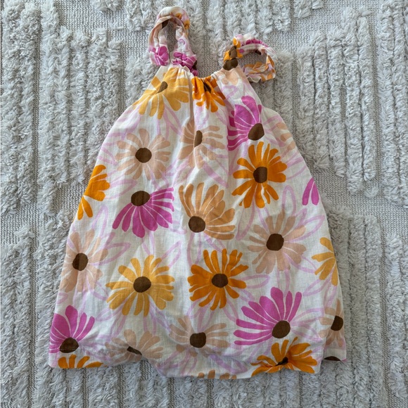 Zara Pink and Orange Floral Dress - Picture 1 of 2
